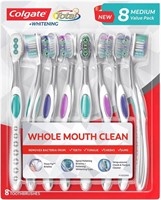 Colgate Total Whitening MEDIUM 8 Toothbrushes