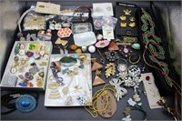 Vintage Lapel Pins, Button Covers, Costume Jewelry