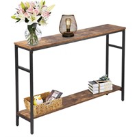 Narrow Console Table  47 Inch Sofa Table with
