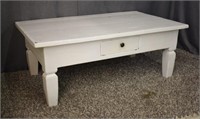 PAINTED COFFEE TABLE WITH DRAWER