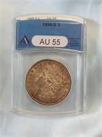 1888-S Morgan Dollar AU55