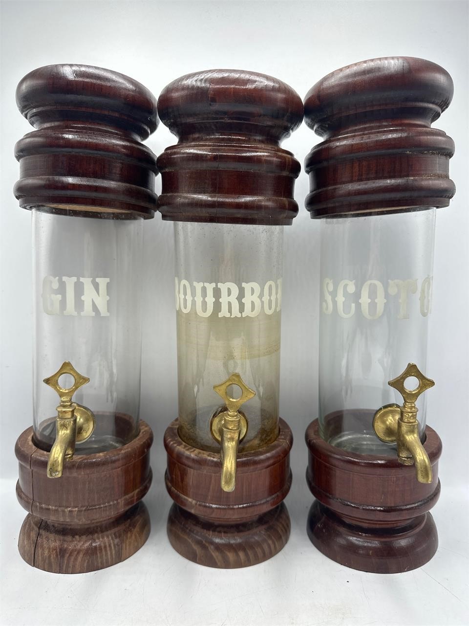 Vintage liquor dispensers