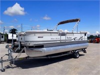 2007 Palm Beach 220SE Deluxe 22 Ft Pontoon Boat