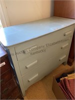 Wooden dresser. Approximate measurements are 38 x