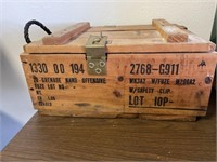 Wood grenade box