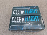 2x Clean Flight Personal Golf Ball Washer