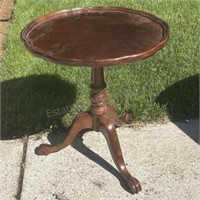 Claw Footed Tilt Top Table