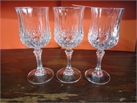 (3) Wine glasses