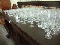 Extensive lot of crystal drinkware.