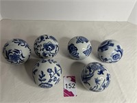 Decorative  Porcelain Balls 4" Dia