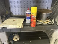 Wire, shop roll sander and misc
