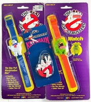 Vintage The Real Ghostbusters Watches & Key Chain