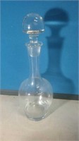 Crystal decanter with glass stopper