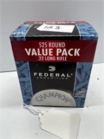 Federal 22 Cal H.P. Ammo Pack, 525 Rounds