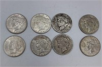1924, 1925, 1926, &1927 Peace Dollars