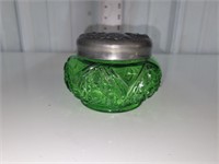 green kane glass with lid