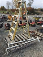 6' LADDER FIBERGLASS A-FRAME & LADDER RACK