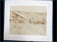 CABINET CARD OF COWBOYS & COVERED WAGONS
