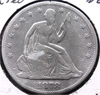 1878 SEATED HALF DOLLAR VG DETAILS