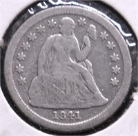 1841 SEATED DIME VG DETAILS