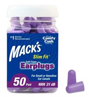 Mack's Slim Fit Soft Foam Earplugs, 50 Pair - Smal