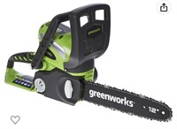 Green works cordless chainsaw 12 inch 40 lithium