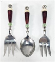 Vintage Serving Spoon & Fork Set