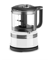 KitchenAid KFC3516WH 3.5 Cup Mini Food Processor,