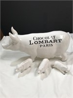 Advertising Ceramic Pig & Piglets