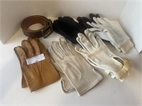 7 pcs Gloves and Belt