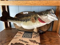 2pcs Largemouth Bass Trophy on Placque