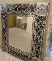 Mexican Tin and Tile Mirror