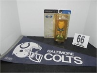 1999 Peyton Manning bobble head & Baltimore Colts