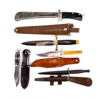 Large Knife Lot-Voss, Ruko Fairbairn Sykes (5)