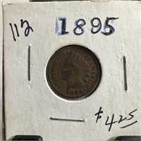 1895 INDIAN HEAD PENNY CENT