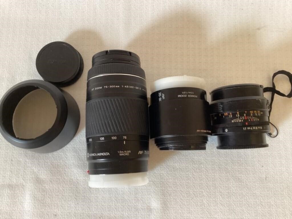 Konica Lens & Filters, AF 75-300 Lens, 50MM Len,