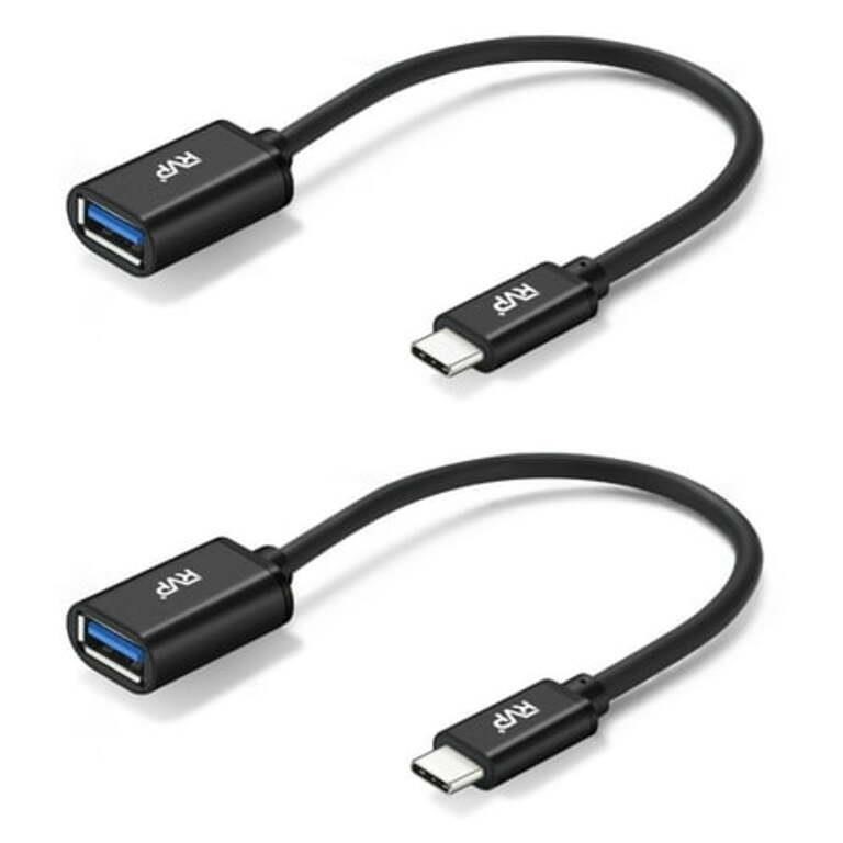 RVP+ USB C to USB 3.0 Adapter (5Gbps  2Pack  0.5FT
