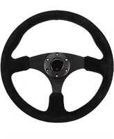 SUEDE STEERING WHEEL WITH ACCESSORIES FOR WHEEL