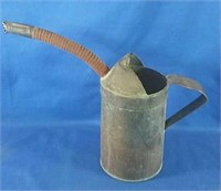 vintage copper  1/ 2 gal oil can