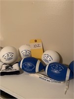 Footballs from Valley View Cheerleading