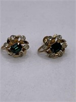 VINTAGE CORO SCREW BACK PIERCED EARRINGS