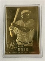 1996 DANBURY MINT 22KT GOLD CARD BABE RUTH