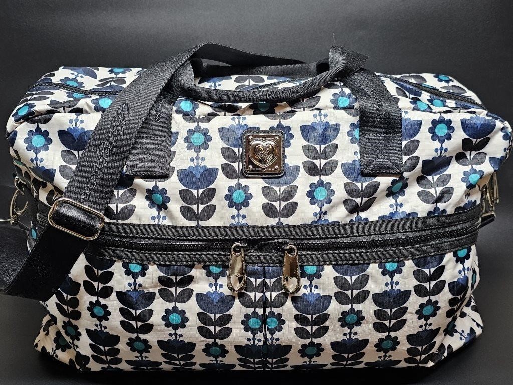 Brighton Floral Duffle Bag w/ Dust Cover