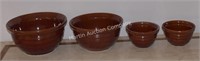 (K) Nest of Marcrest Pottery Bowls