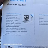 tecknet bluetooth headset 32 hours