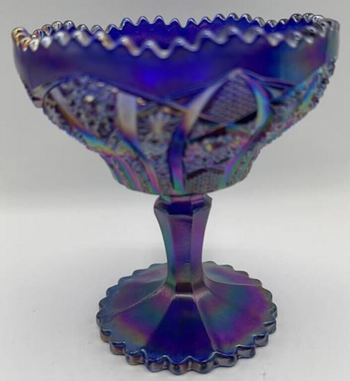Imperial Glass Cobalt Blue Compote