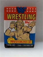 1987 Topps Wrestle Mania III Pack