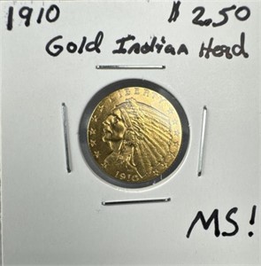 1910 $2.50 Gold Indian Head MS