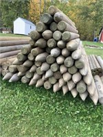 Used Treated Fence Posts ( 4" x 7') /EACH