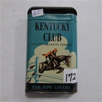 KENTUCKY CLUB POCKET TOBACCO TIN